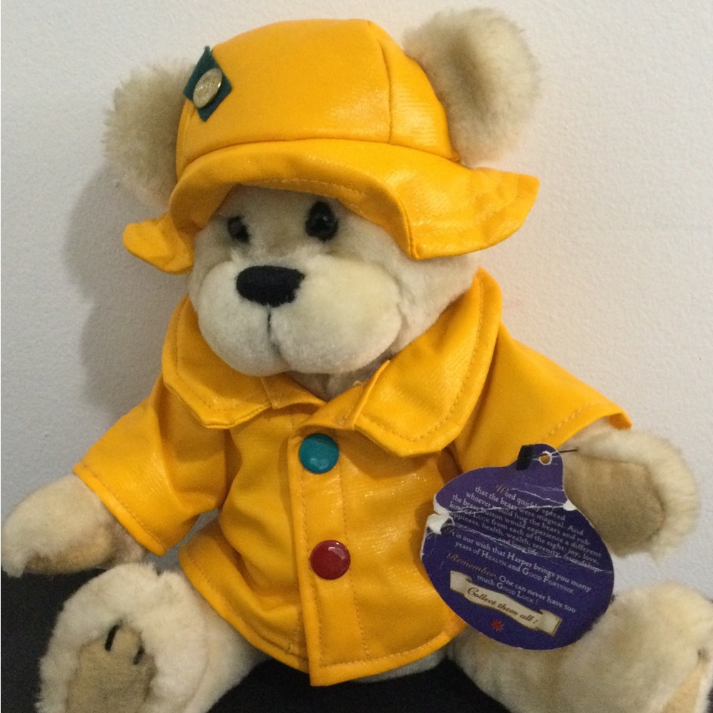 Pickford Bears Ltd. “HARPER” Yellow Raincoat Teddy Bear Plush Toy 🧸💛